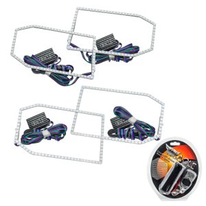 Chevrolet Silverado Headlight Halo Kit - ORACLE Lighting - Non-Projector Style - ColorSHIFT - `14-`15